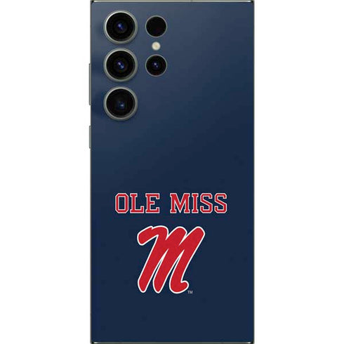 University of Mississippi Ole Miss Blue Galaxy S25 Ultra Skin
